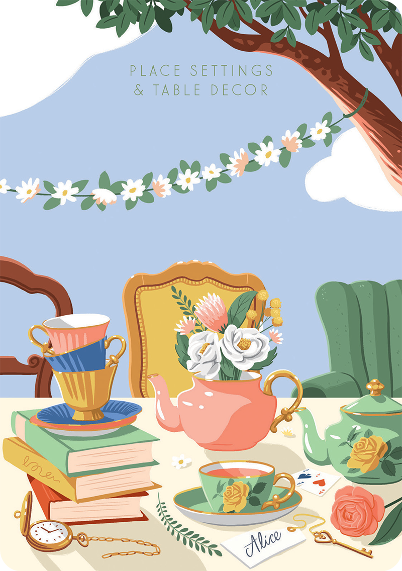  GRAPHICS & MORE Alice in Wonderland Garden Party Gift